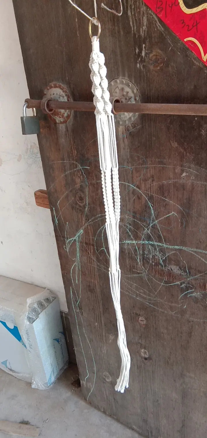 DIY Nordic Style Woven Cotton Rope Hanging Basket